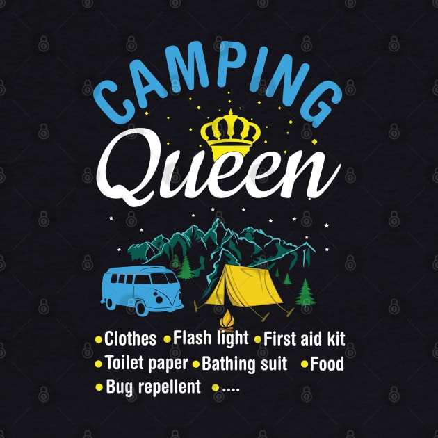 Camping Camper Queen by CrissWild